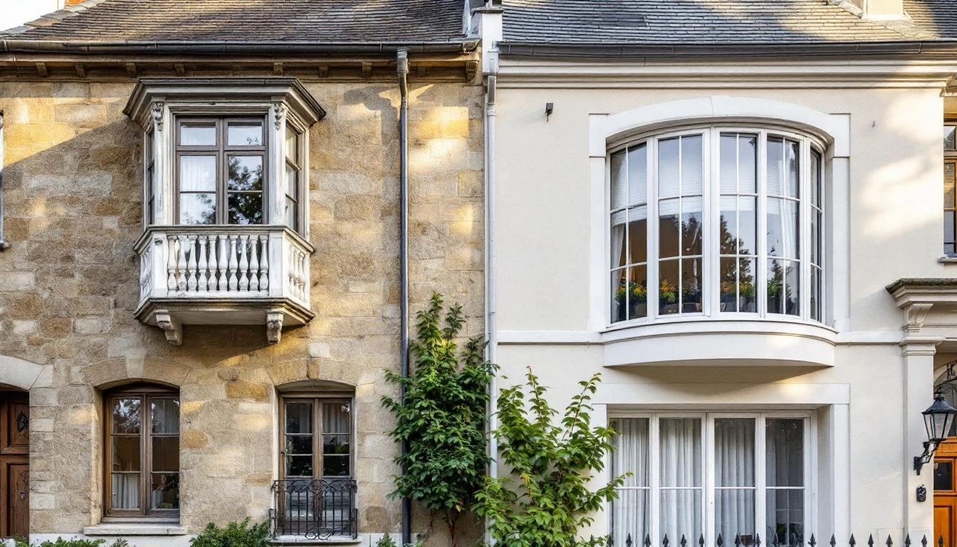 La différence entre oriel et bow-window expliquée