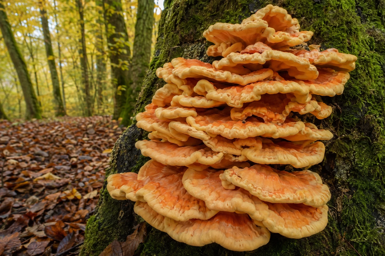 Champignon orange sur bois mort : comment l&rsquo;identifier sans risque